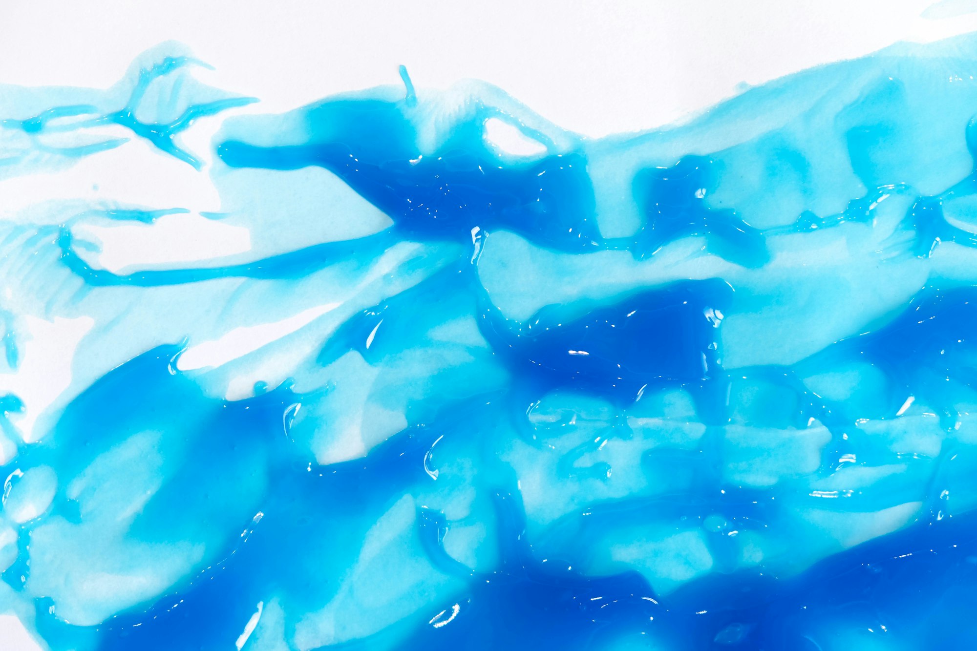 Ultrasound Gel Texture. Surface and texture ultrasound beautiful blue gel for treatment.